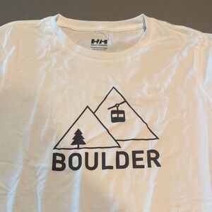 Helly Hansen White Boulder Mountain Tee xl